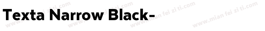 Texta Narrow Black字体转换